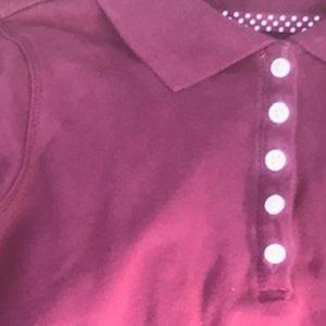 Gap kids maroon long sleeve polo shirt
